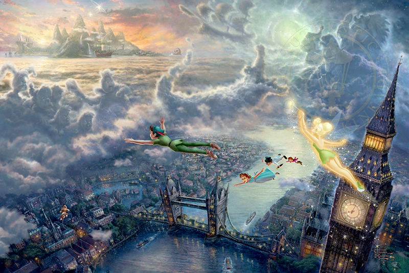 Tinker Bell and Peter Pan Fly to Neverland