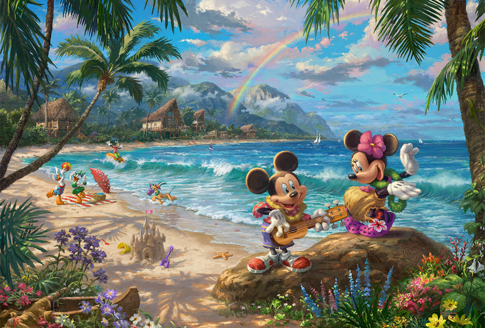 Mickey and Minnie in Hawaii