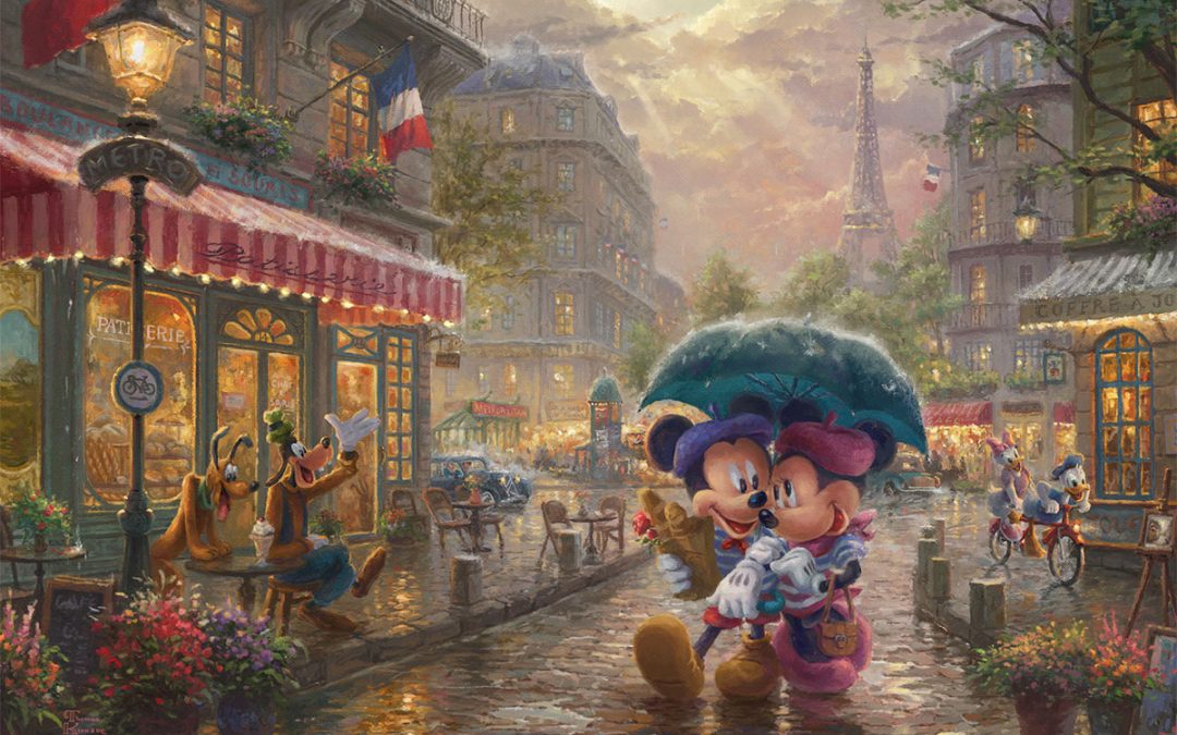 Mickey and Minnie in Paris