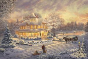 Victorian Christmas Sunset