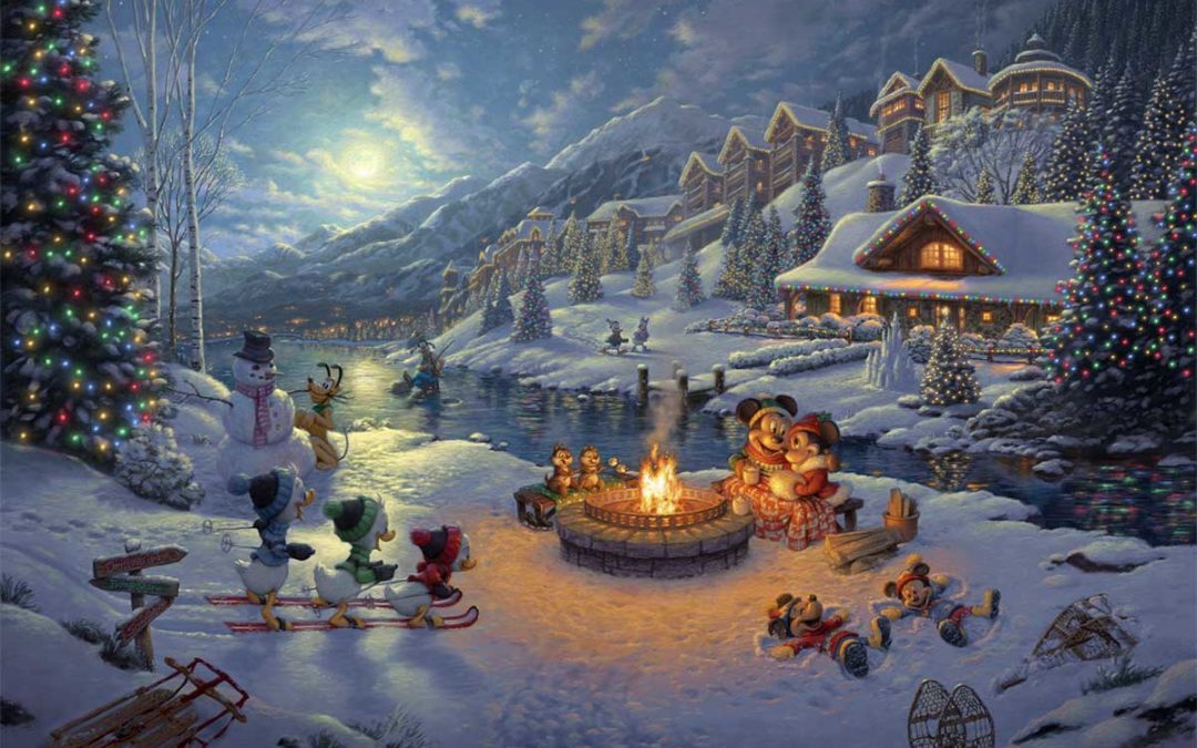 Disney — Mickey and Minnie — Christmas Lodge
