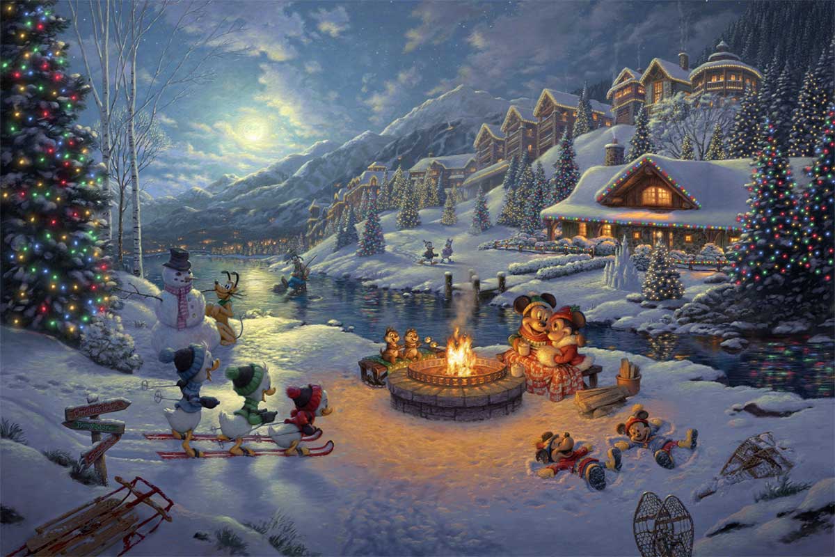 Disney — Mickey and Minnie — Christmas Lodge